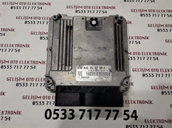 Resim 04L907309B 0281018510 1039S55209 EDC17C64 VW GOLF MOTOR BEYNİ